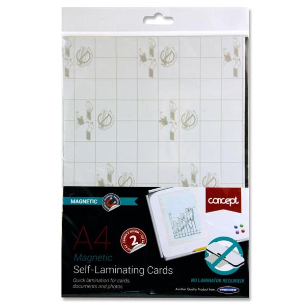* CONCEPT PKT.3 97x139mm MAGNETIC SELF-LAMINATING CARDS