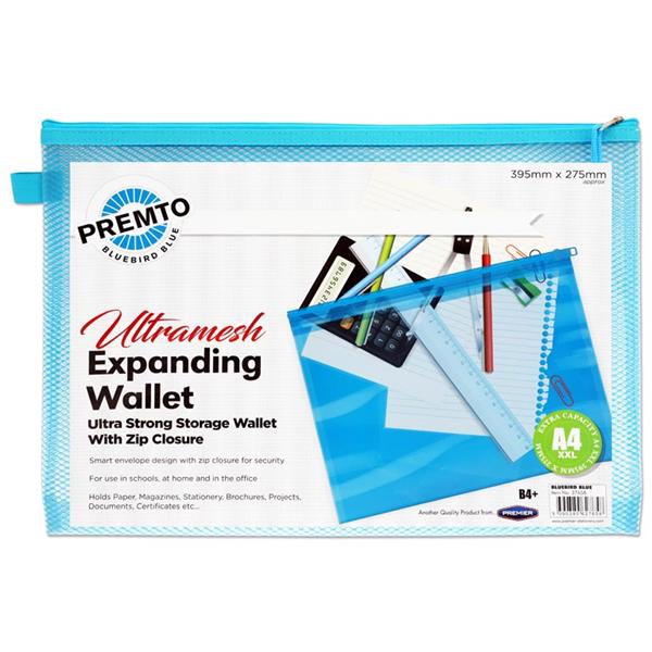 PREMTO NEON B4+ ULTRAMESH EXPANDING WALLET - BLUEBIRD BLUE