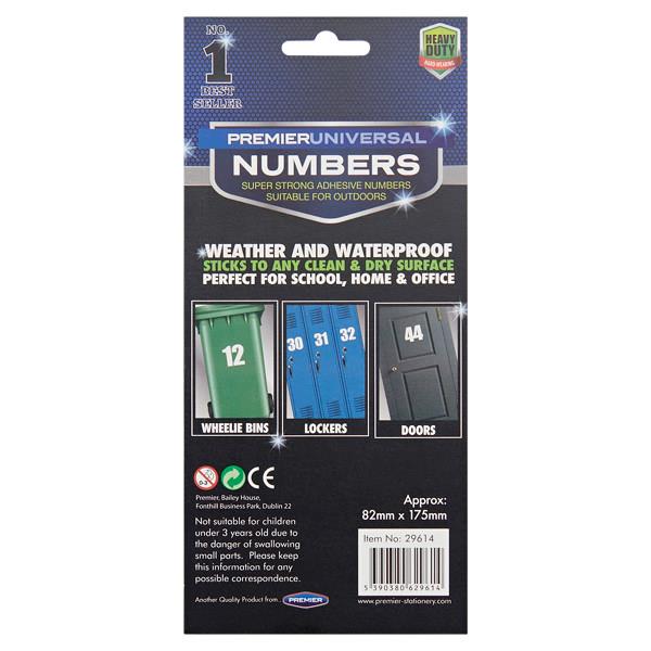 PREMIER UNIVERSAL 82x175mm ADHESIVE NUMBER - 5