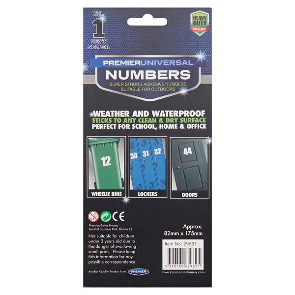 PREMIER UNIVERSAL 82x175mm ADHESIVE NUMBER - 6