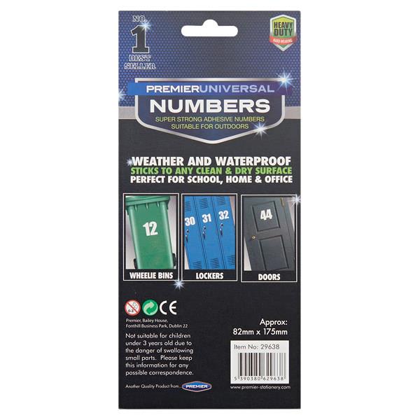 PREMIER UNIVERSAL 82x175mm ADHESIVE NUMBER - 7