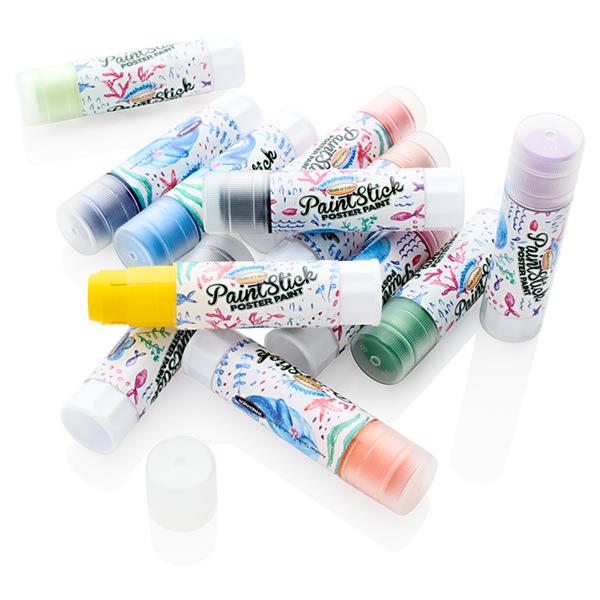 WORLD OF COLOUR WASHABLE POSTER PAINT STICKS 12 ASST CDU