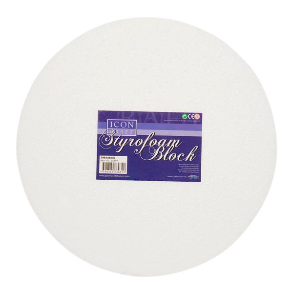 * ICON CRAFT STYROFOAM ROUND BLOCK