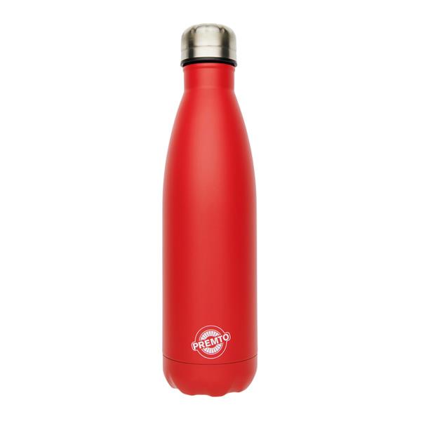 PREMTO 500ml STAINLESS STEEL WATER BOTTLE - KETCHUP RED