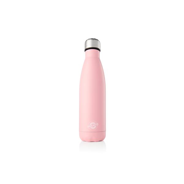 PREMTO PASTEL 500ml STAINLESS STEEL WATER BOTTLE - PINK SHERBET