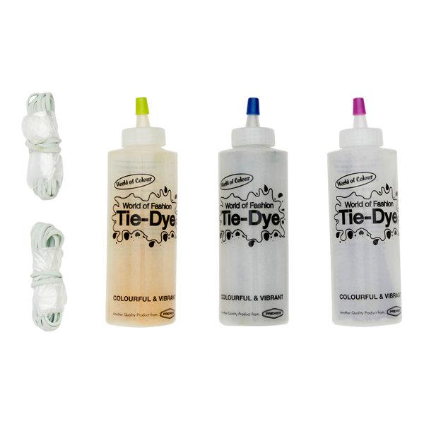 WORLD OF COLOUR TIE-DYE KIT - BLUE/LIME/VIOLET