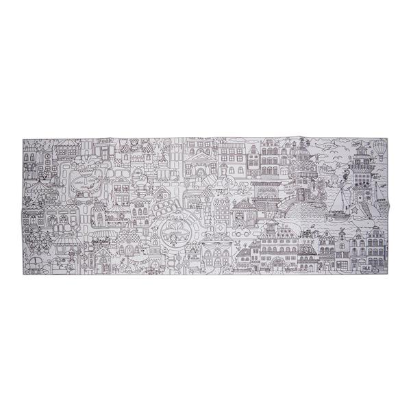 WORLD OF COLOUR JUMBO 40cm x 1m COLOURING-IN POSTER - BIG CITY