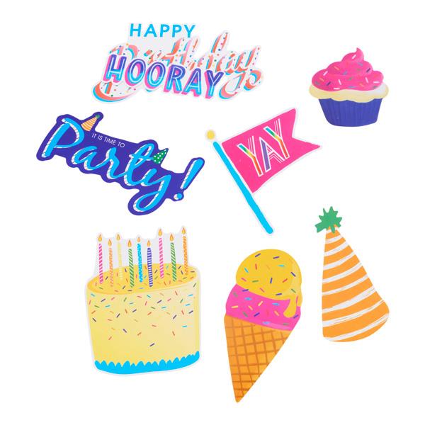 EMOTIONERY PKT.56 NOVELTY STICKERS - CELEBRATION STUFF