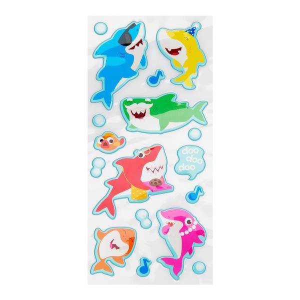 EMOTIONERY CARD 17 PUFFY STICKERS - SHARK