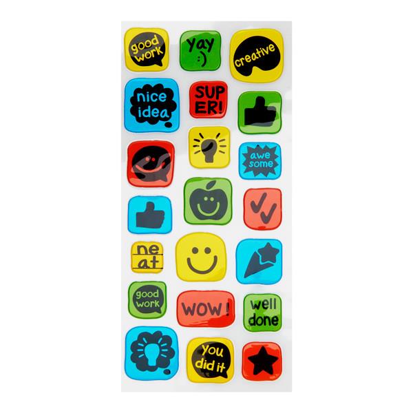 EMOTIONERY CARD 21 PUFFY STICKERS - REWARD