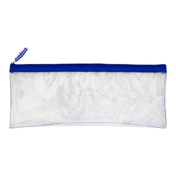 STUDENT SOLUTIONS TRANSPARENT PENCIL CASE 330x125mm - 3 ASST