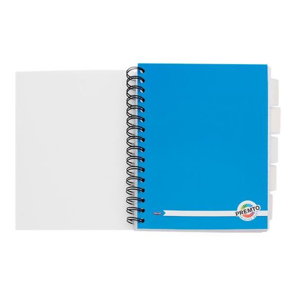 * PREMTO A5 250PG PP 5 SUBJECT PROJECT BOOK - PRINTER BLUE