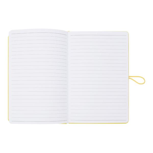 PREMTO PASTEL A5 192pg HARDCOVER PU NOTEBOOK W/ELASTIC - PRIMROSE