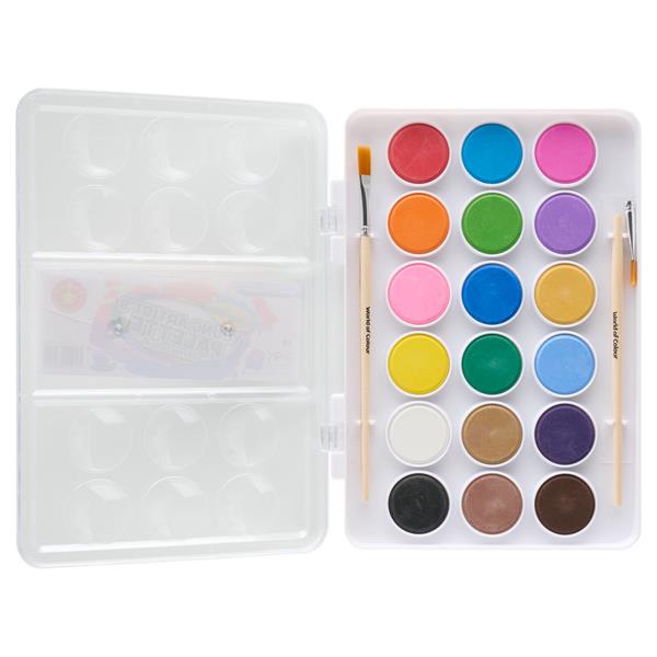 WORLD OF COLOUR WATERCOLOUR CAKE SET - 18pce