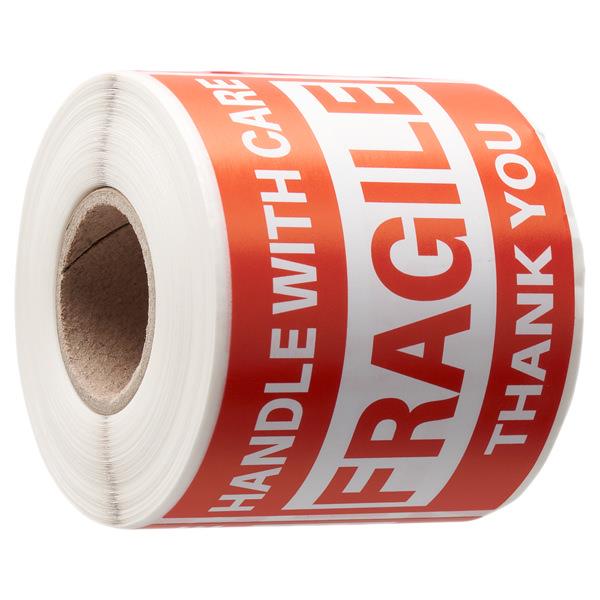 STIK.IE 200pcs SELF ADHESIVE WARNINGS! - FRAGILE