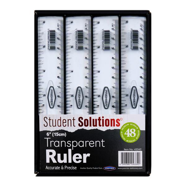 ORMOND 6"/15cm TRANSPARENT RULER CDU