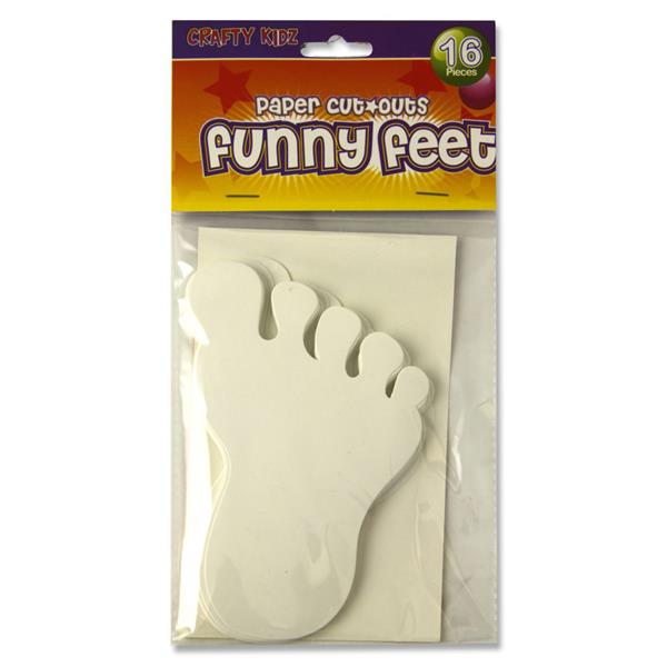CRAFTY BITZ PKT.16 CUTOUTS - FEET