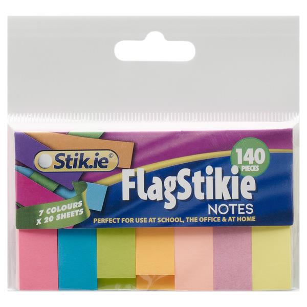 STIK-IE NOTES 7x20 SHEET FLAG PAGE MARKERS - NEON