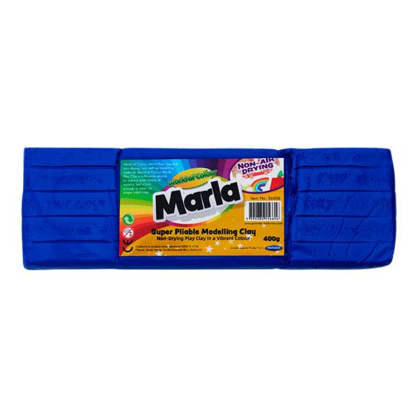 WORLD OF COLOUR 400g MARLA PLAYCLAY - 7 ASST.