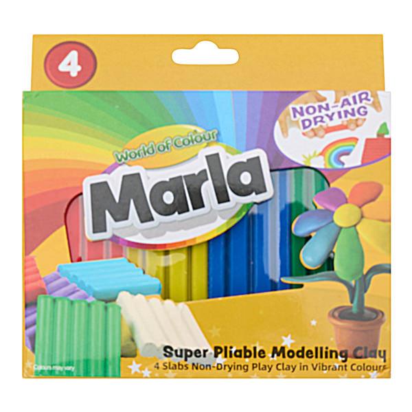 WORLD OF COLOUR PKT.4 340g MARLA MODELLING CLAY