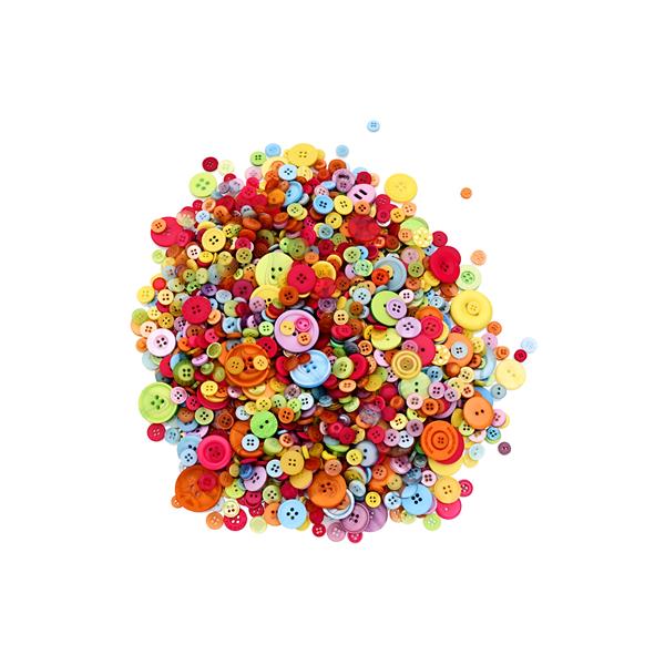 CRAFTY BITZ 500g ASSORTED BUTTONS