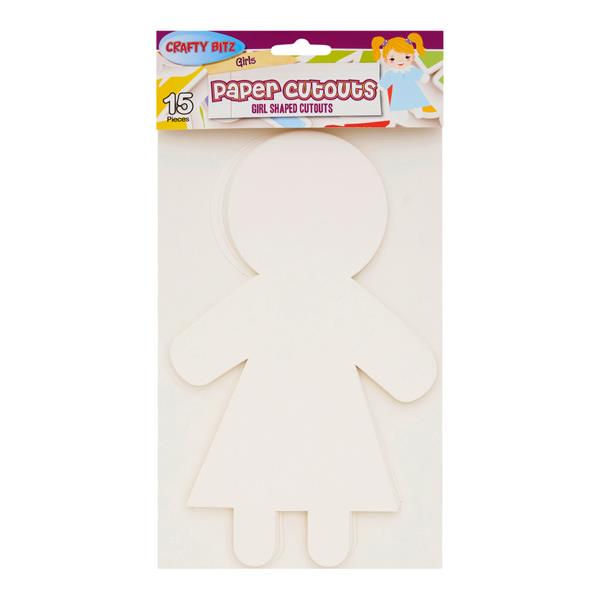 CRAFTY BITZ PKT.15 CUTOUTS - GIRLS