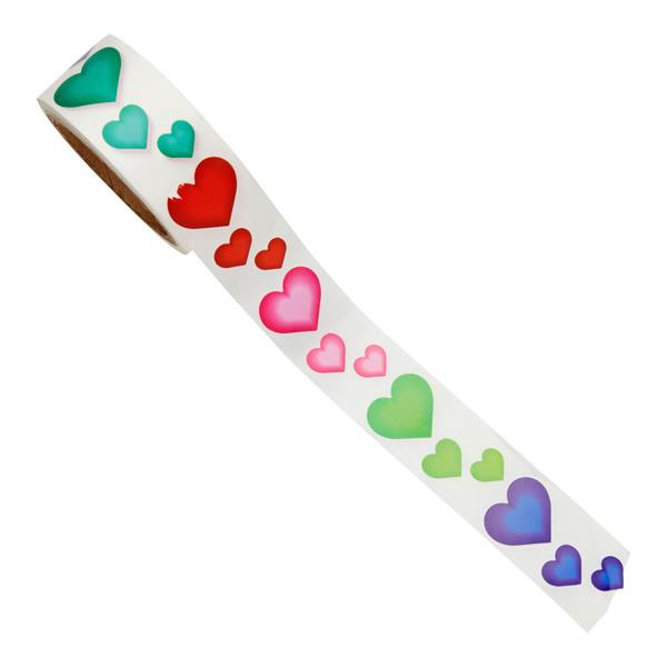 * CRAFTY BITZ ROLL 750 STICKERS - HEARTS