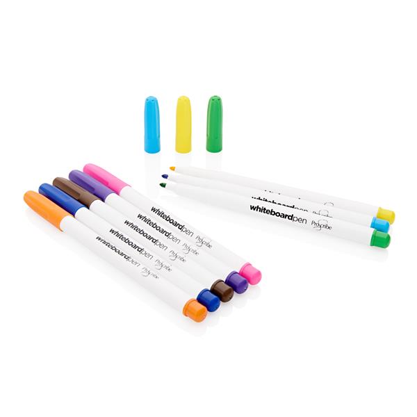PROSCRIBE PKT.8 DRY WIPE WHITEBOARD MARKERS - ASST COLOURS