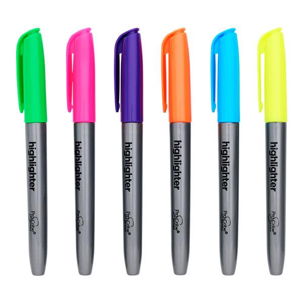 PROSCRIBE PKT.6 HIGHLIGHTER PENS - ASST