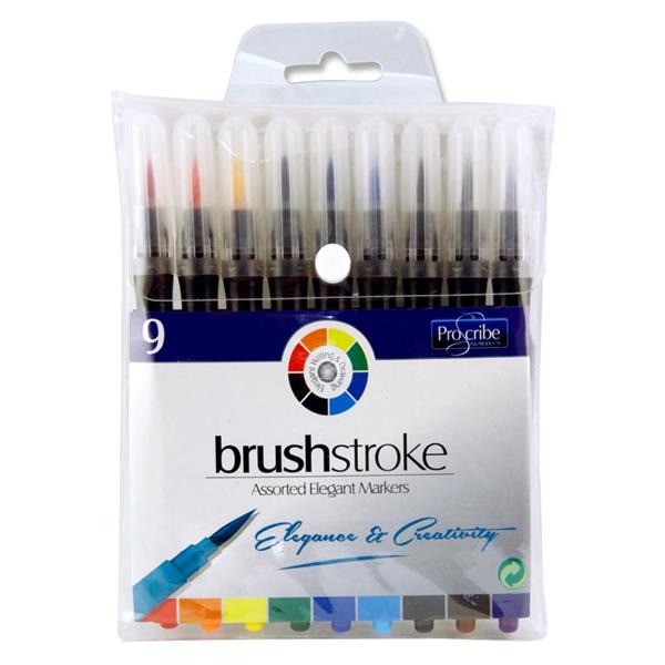 PROSCRIBE PKT.9 BRUSH STROKE MARKERS