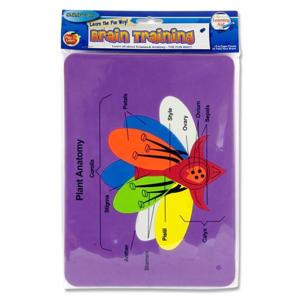 CLEVER KIDZ BRAIN TRAINING FOAM PUZZLE - PLANT ANATOMY