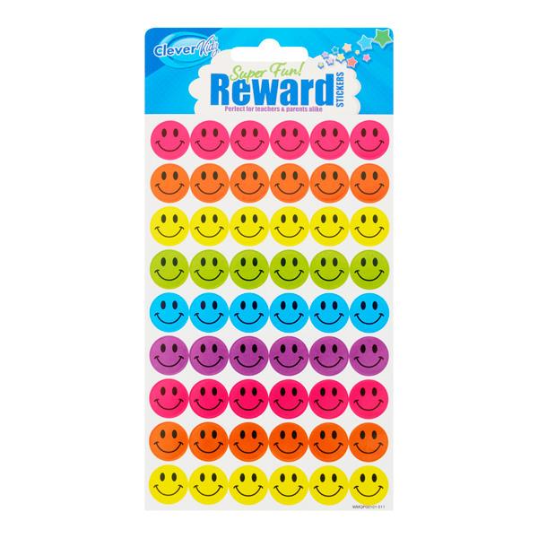 CLEVER KIDZ 6 SHEETS REWARD STICKERS - 3 ASST.