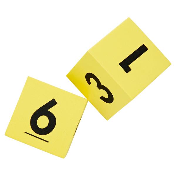 CLEVER KIDZ PKT.2 EVA FOAM NUMBER DICE