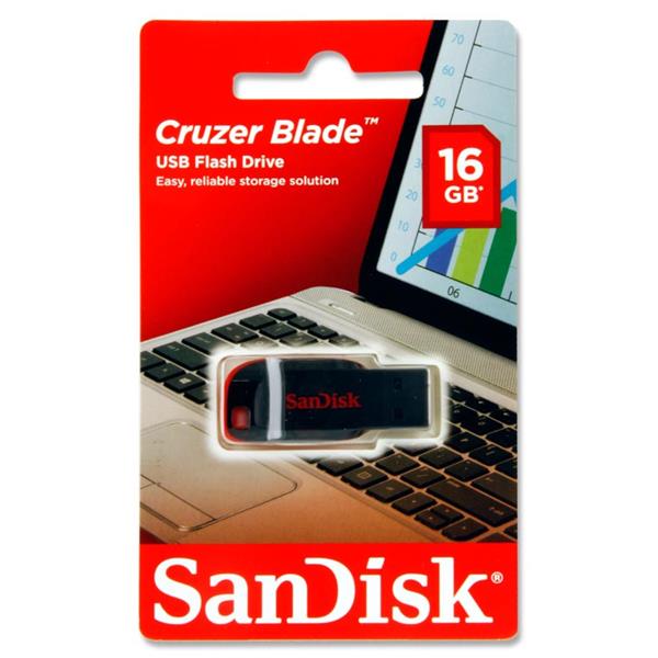 SAN DISK CRUZER BLADE 16gb USB FLASH DRIVE