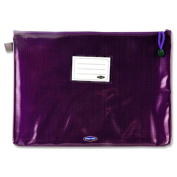 PREMTO A4+ EXTRA DURABLE MESH STORAGE WALLET - GRAPE JUICE