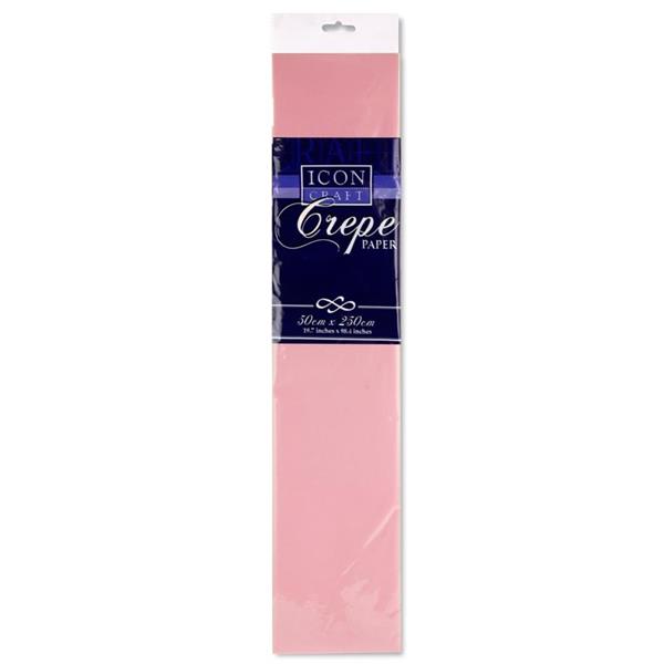 ICON CRAFT 17gsm CREPE PAPER - BABY PINK