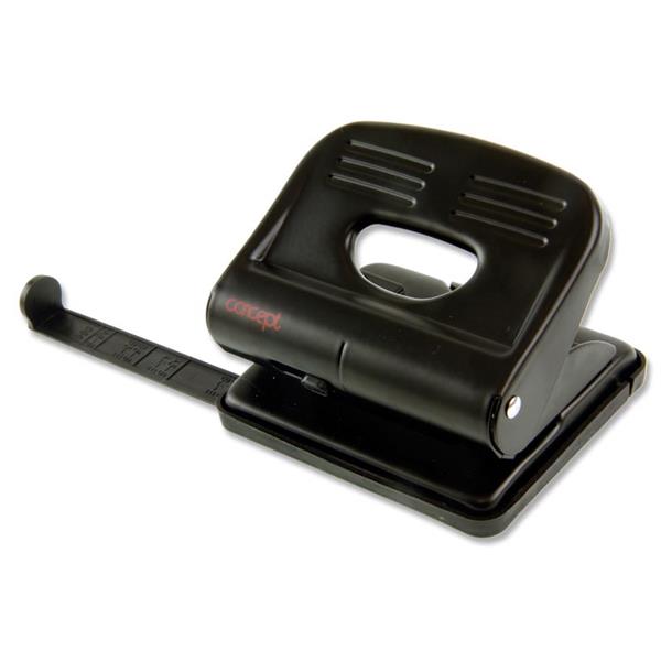 CONCEPT 2 HOLE METAL PAPER PUNCH WITH GUIDE